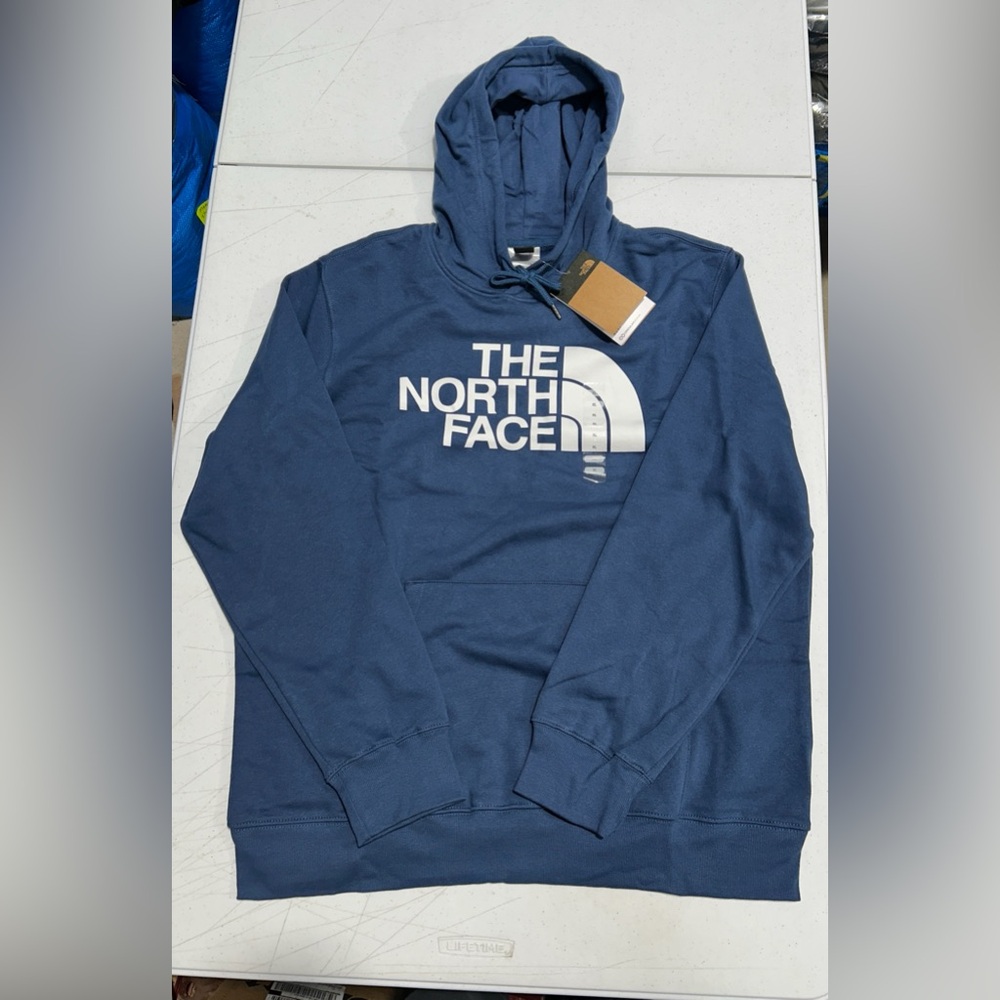 The North Face Men’s Half Dome Pullover Hoodie in Shady Blue - Large